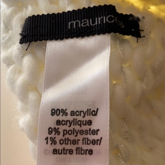 Maurices Stocking hat cream with sparkle. - Picture 2 of 3